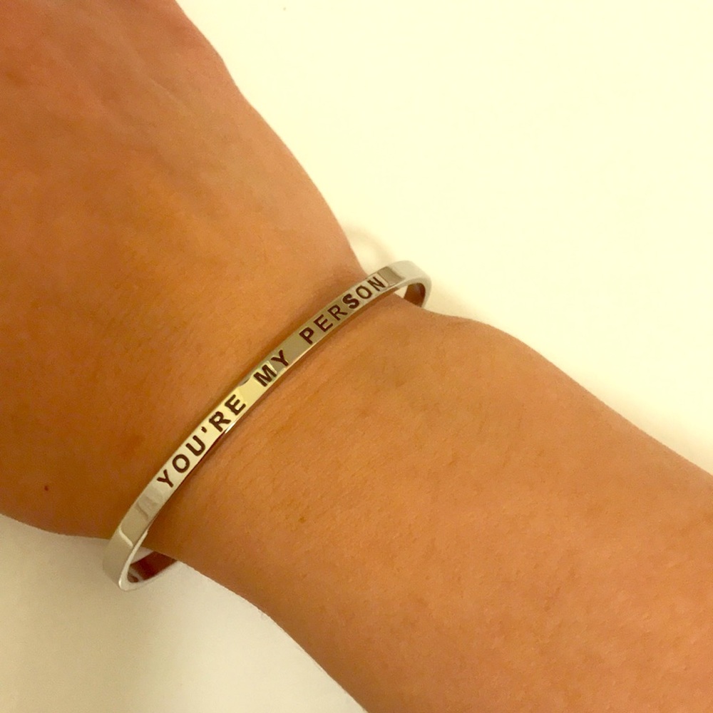 COPY - Silver *You’re My Person* Bracelet